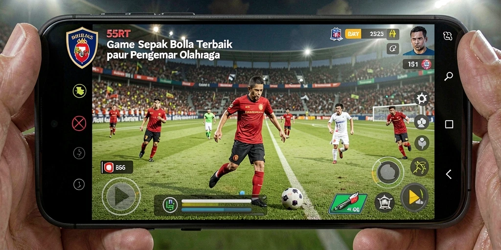 Tampilan gameplay <strong>55RT</strong> yang seru dan kompetitif di lapangan.