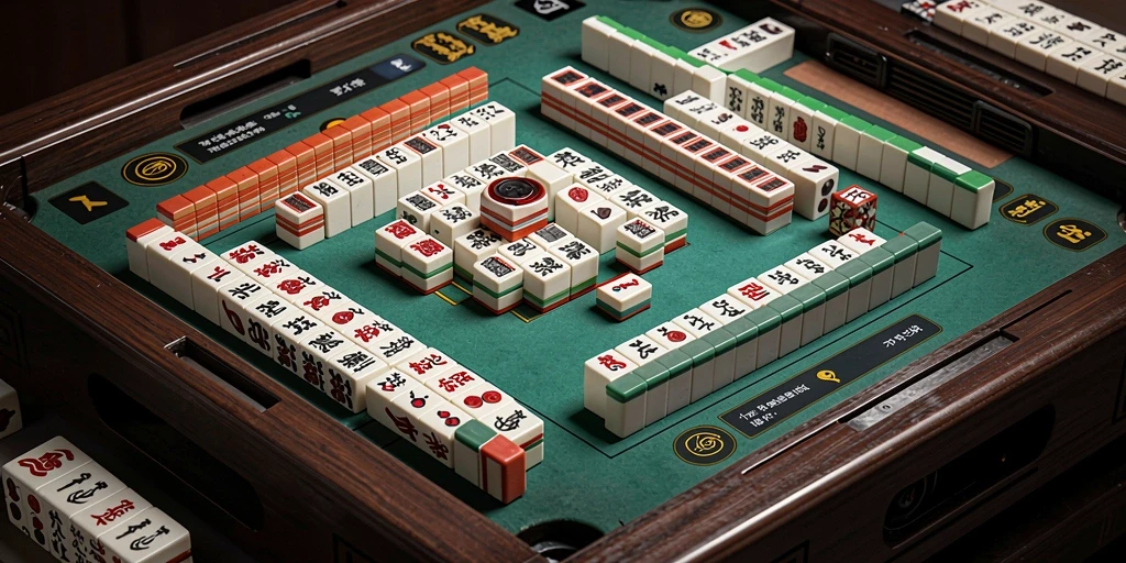 Screenshoot gameplay ADAM77 menampilkan keseruan permainan Mahjong.