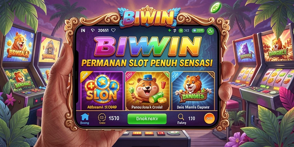 Gameplay menarik dan seru di aplikasi slot BIWIN.