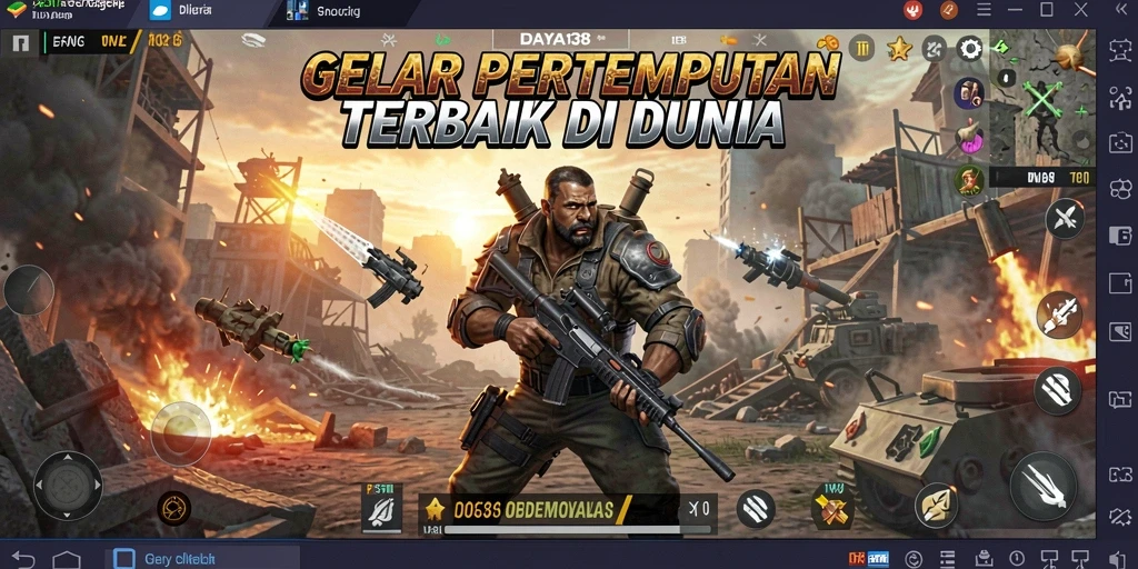 Tangkapan layar gameplay <strong>DAYA138</strong> menampilkan aksi pertempuran yang intens dan mendebarkan.