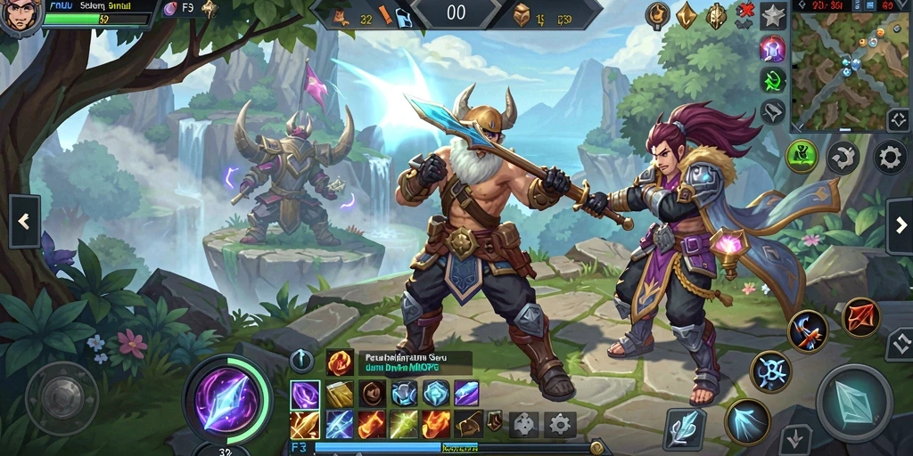 Tampilan gameplay seru F32 yang mengasyikkan dan penuh tantangan di dunia MMORPG.