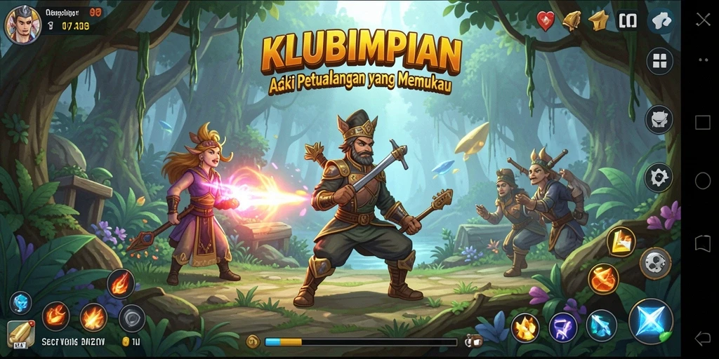 Gambar yang menampilkan aksi mendebarkan dalam KLUBIMPIAN.