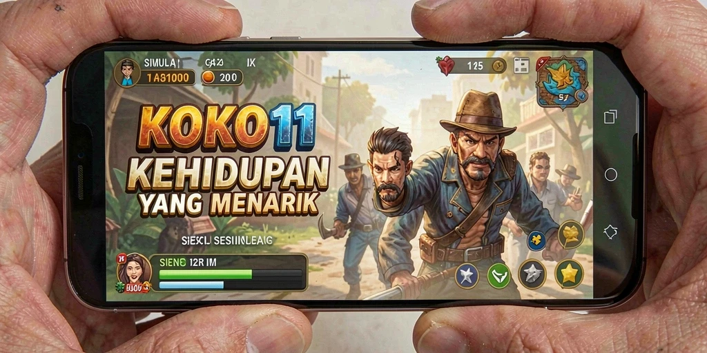 Tampilan gameplay KOKO11 dengan aktivitas simulasi menarik.