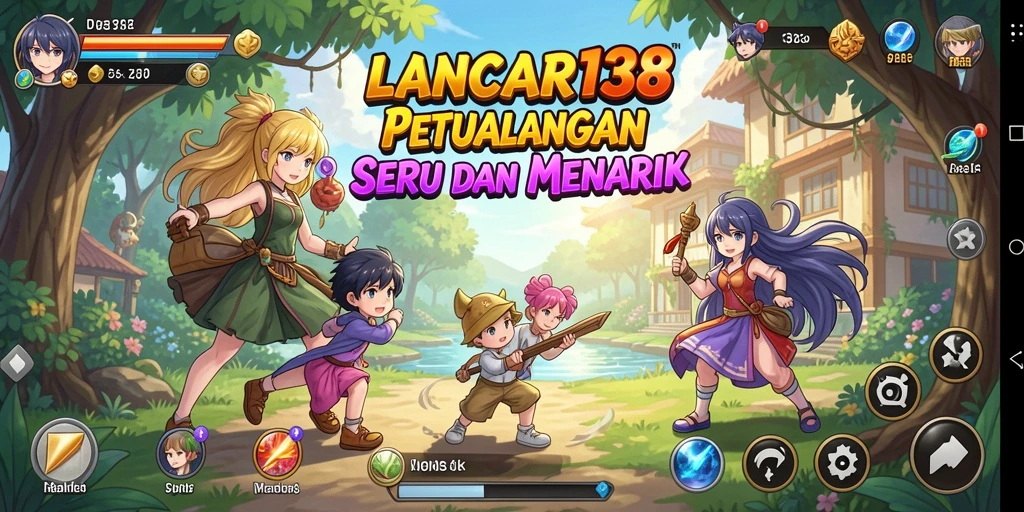 Screenshot gameplay LANCAR138 yang penuh aksi dan warna.