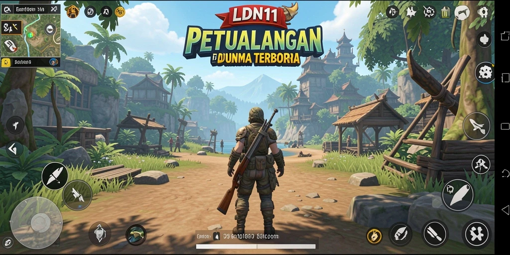 Tampilan gameplay LDN11 menonjolkan eksplorasi dunia yang luas.
