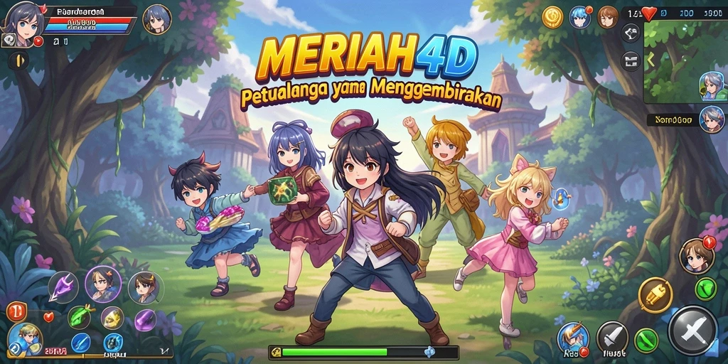 Screenshot gameplay menarik dari MERIAH4D dengan karakter Anime.