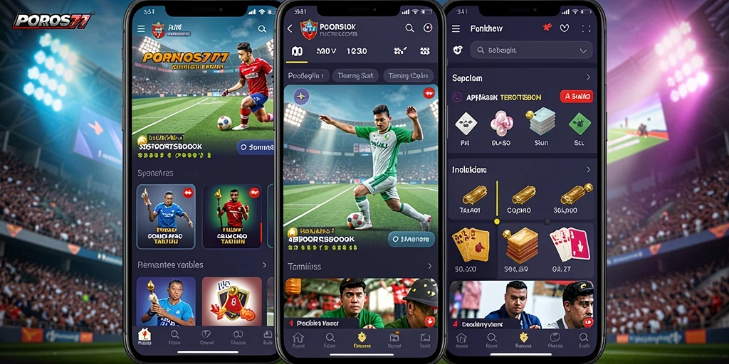Screenshot POROS77 menampilkan tampilan taruhan olahraga yang menarik dan interaktif.