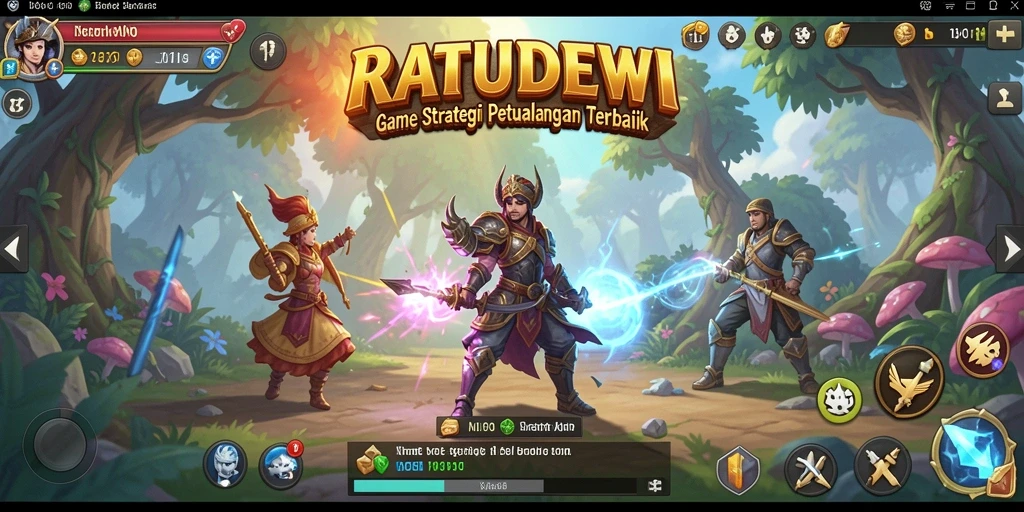 Tampilan seru gameplay strategi di RATUDEWI.