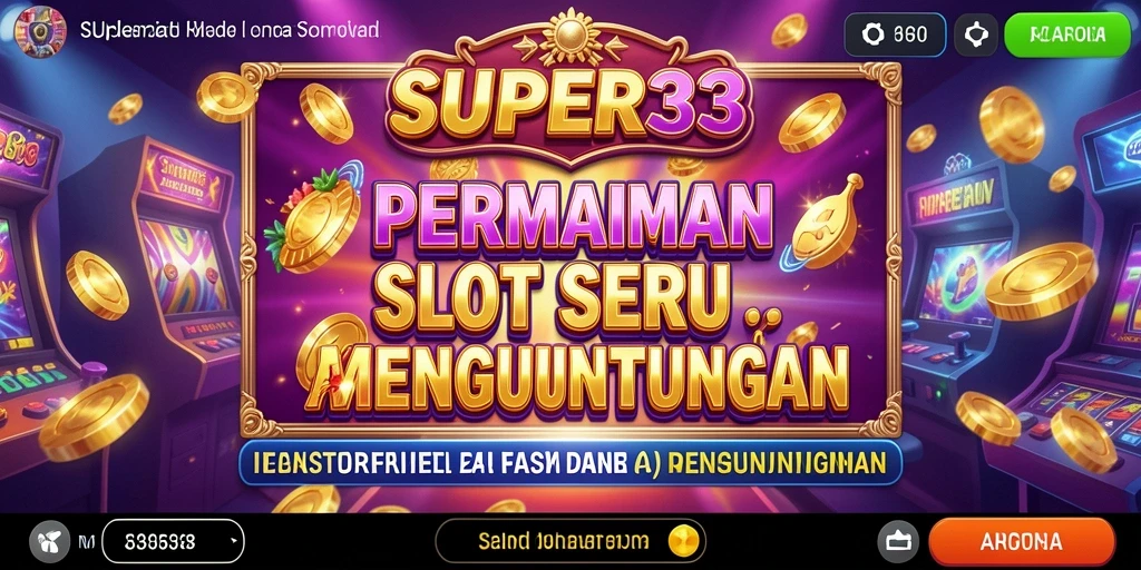 Tampilan gameplay menarik dari SUPER33 dengan fitur slot yang beragam.